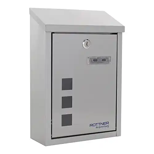 Edelstahl-Briefkasten Rottner T06047 Casa INOX Design