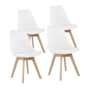 Stuhl EGGREE 4er Set Esszimmerstühle mit Massivholz Buche