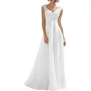 Brautkleid SongsurpriseMall Hochzeitskleider Chiffon Perlen