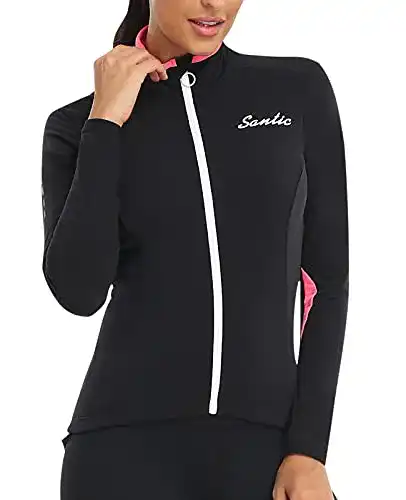 Winter-Fahrradjacke Santic Fahrradjacke für Damen Winter Thermo