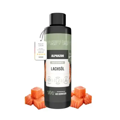 Barf-Öl alphazoo Premium Lachsöl für Hunde & Katzen 500 ml