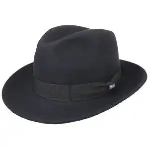 Fedora Lipodo Basic Bogart Filzhut Bogarthut aus 100% Wollfilz