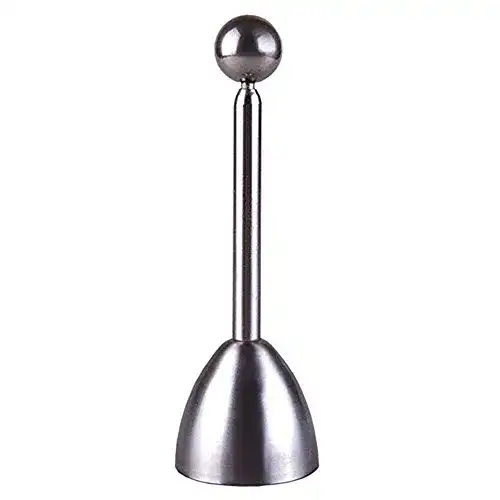 Eierköpfer Voyage und Eieröffner, Edelstahl, Silber