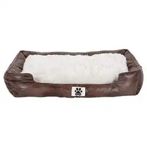 Hundebett-Kunstleder CLAMARO ‘DeluxePet’ Hundebett braun