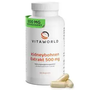Kohlenhydratblocker Vita World Kidney Bohnen Extrakt 500mg