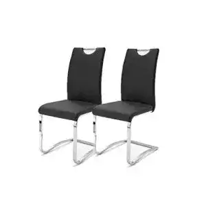 Schwingstuhl Robas Lund Stuhl Schwinger Köln 2er Set Schwarz