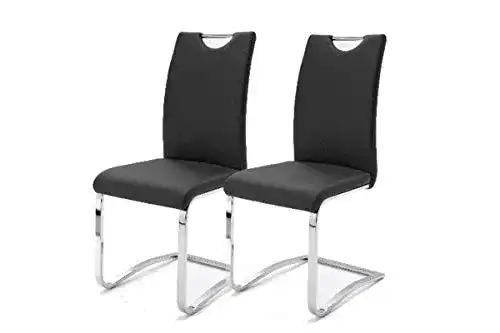 Schwingstuhl Robas Lund Stuhl Schwinger Köln 2er Set Schwarz