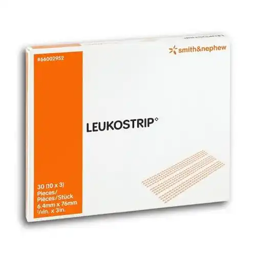 Klammerpflaster Leukostrip Wundnahtstreifen 6,4×76 mm 1 Stück