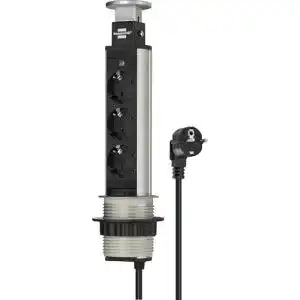 Versenkbare Steckdose Brennenstuhl Tower Power, 3-Fach, 2m