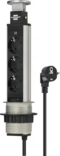 Versenkbare Steckdose Brennenstuhl Tower Power, 3-Fach, 2m