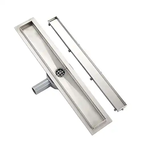 Befliesbare Duschrinne Plumbsys Edelstahl Duschrinne 50cm