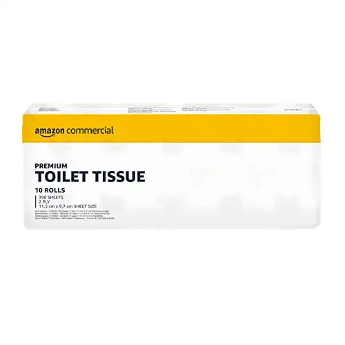 Recycling-Toilettenpapier AmazonCommercial Recycelt, 40 Rollen