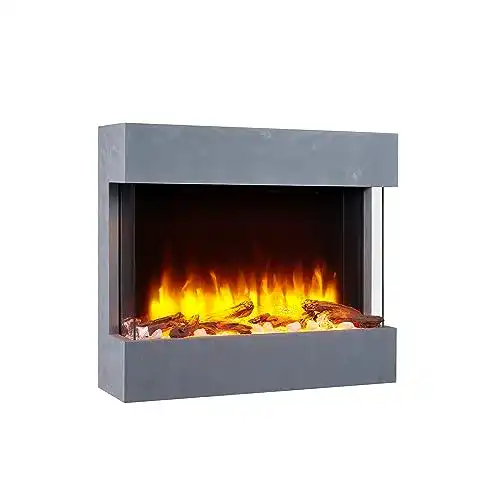 Elektrokamin RICHEN Alva – Elektrischer Wandkamin Mit Heizung