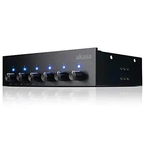 Die beste Lüftersteuerung Akasa AK-FC-08KV2 AK-FC-08BKV2, 13,32cm 2026 Test Bestseller Lüftersteuerung Akasa AK-FC-08KV2 AK-FC-08BKV2, 13,32cm