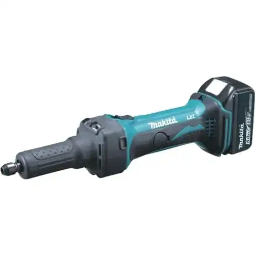 Geradschleifer Makita Akku- 18 V / 5,0 Ah, 2 Akkus und Ladegerät