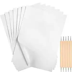Kohlepapier Outus 100 Stücke Weiß Kohlenstoff Transfer Papier