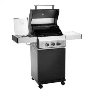 Gasgrill mit Infrarotbrenner TAINO BLACK 2+1 Gasgrill 2 Brenner