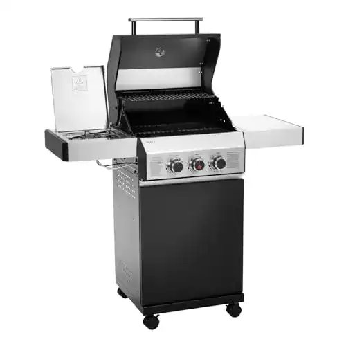 Gasgrill mit Infrarotbrenner TAINO BLACK 2+1 Gasgrill 2 Brenner