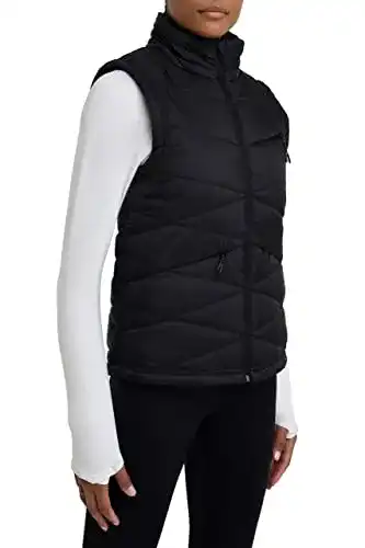 Laufjacke Damen TCA Steppweste mit Reißverschlusstaschen