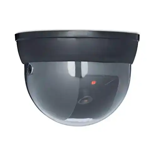 Kamera-Attrappe Relaxdays Dummy Kamera Dome mit LED-Licht