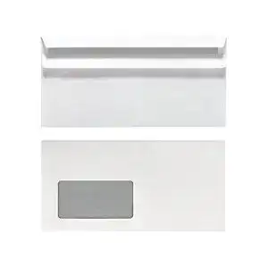 Briefumschlag Herlitz 11285541 Lang, selbstklebend mit Fenster