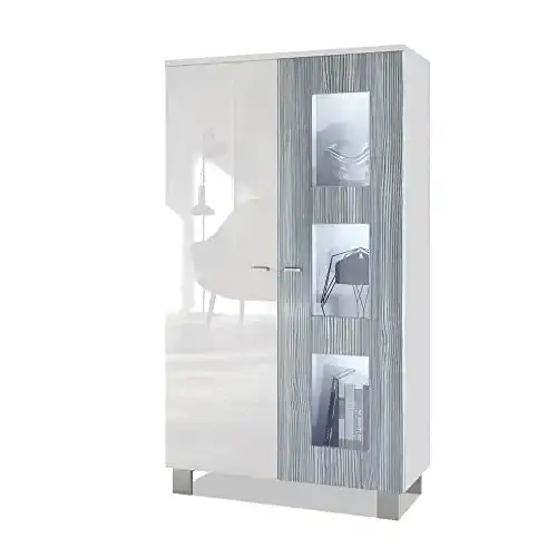 Die beste Vitrinenschrank Vladon Standvitrine Denjo, inkl. LED Beleuchtung 2026 Test Bestseller Vitrinenschrank Vladon Standvitrine Denjo, inkl. LED Beleuchtung