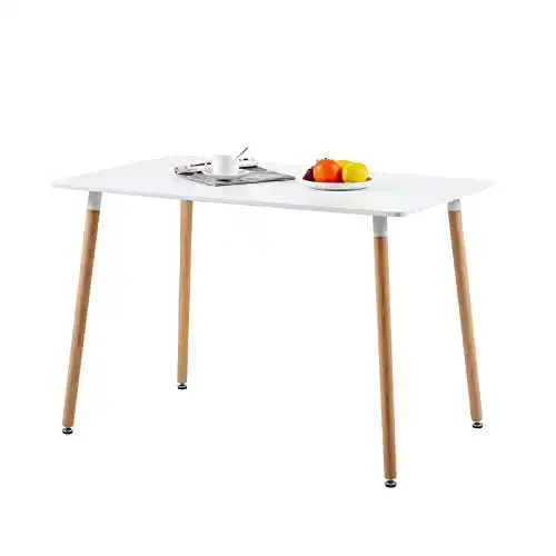 Esstisch DORAFAIR Rechteckig, runde Buchenbeine, 110*70*73cm