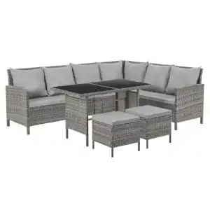 Lounge-Möbel-Set SVITA Madison & Monroe Polyrattan Set