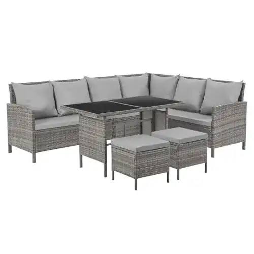 Lounge-Möbel-Set SVITA Madison & Monroe Polyrattan Set