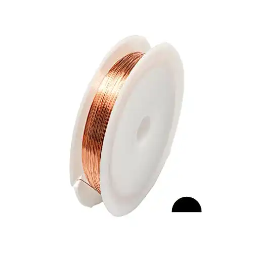 Kupferdraht Craft Wire, 28,3 g, 4,5 m, halbrund, weich