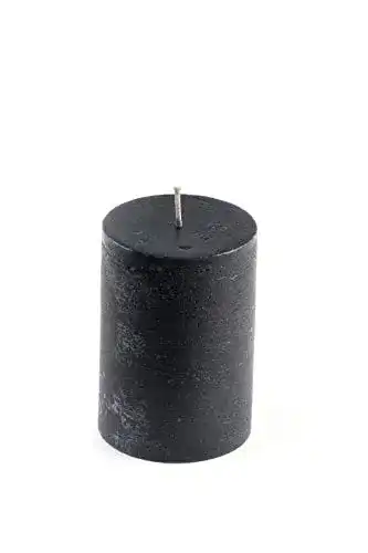 Schwarze Kerzen DARO DEKO Kerze 7 x 10 cm Schwarz, 4 Stück