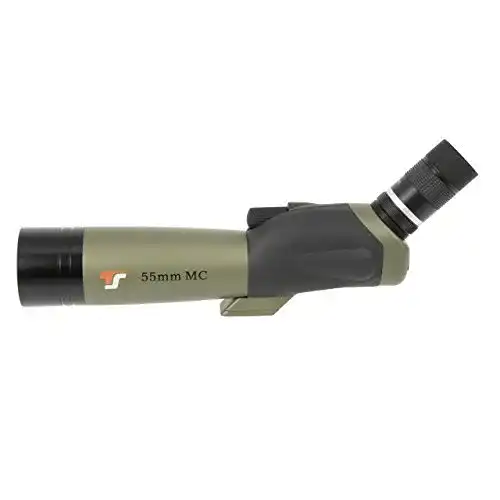 Spektiv TS-Optics Zoom 18-54×55 für Sportschützen Stativ Tasche