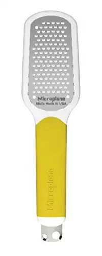 Zester-Reibe Microplane Zitrusreibe, Edelstahl, gelb