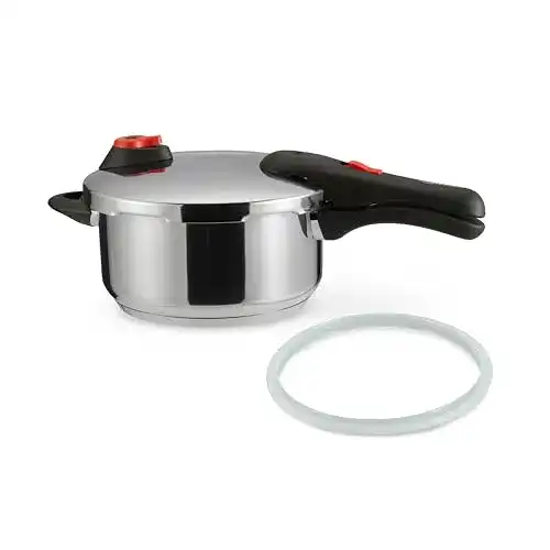 Kochtopf Induktion Amazon Basics Schnellkochtopf, Edelstahl, 4 L