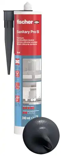 Sanitärsilikon Fischer 512211 DSSA AN, Silikon, 310 ml, anthrazit