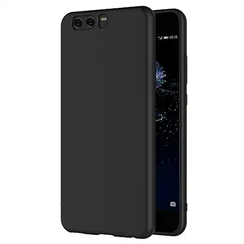 Huawei-P10-Hülle AICEK Huawei P10 Hülle, Schwarz Silikon