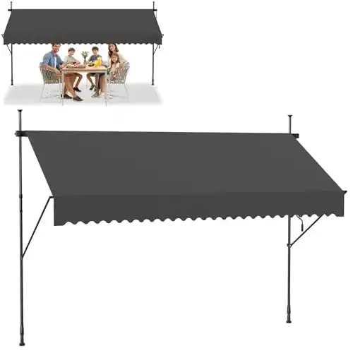 Klemmmarkise 3m Froadp Klemmmarkise 300cm Gelenkarm-