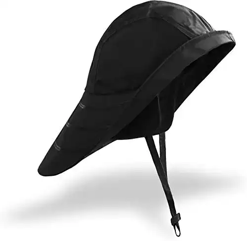 Regenhut normani Südwester mit Kinnband und Langer Krempe