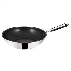 Wok Tefal E79219 Jamie Oliver Induction Pfanne, Edelstahl, 28 cm
