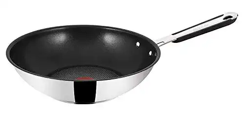 Wok Tefal E79219 Jamie Oliver Induction Pfanne, Edelstahl, 28 cm