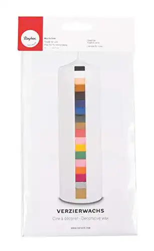 Wachsplatten Rayher 3102600 Verzierwachs, Set 18 Farben sortiert