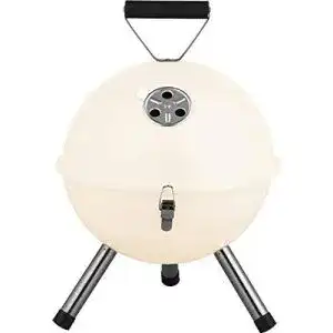 Kugelgrill ACTIVA Tischgrill Mallorca, Creme, Holzkohlegrill