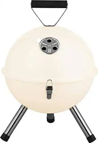 Kugelgrill ACTIVA Tischgrill Mallorca, Creme, Holzkohlegrill