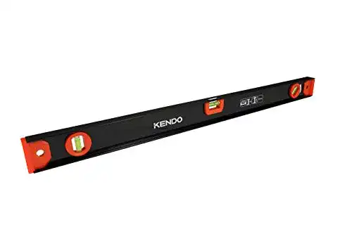 Wasserwaage 80 cm Kendo – 45° 90° 180° Libellen – 1.00 mm/m