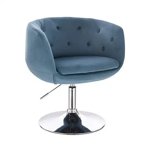Cocktailsessel SVITA Panama Retro Loungestuhl Polsterstuhl Blau