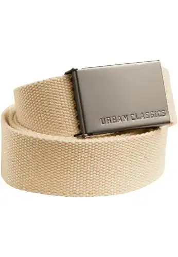 Gürtel Herren Urban Classics Gürtel Canvas Belt Unisex, beige