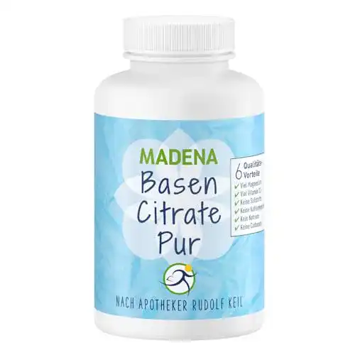 Basentabletten MADENA BasenCitrate Pur, 180 Kapseln