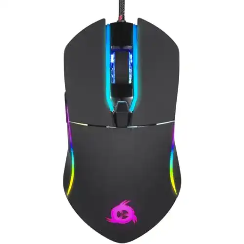 USB-Maus KLIM Aim Gaming Maus RGB Gamer Maus 7000 DPI
