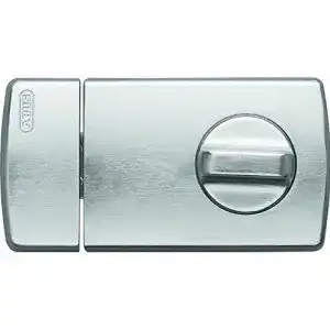 Tür-Zusatzschloss ABUS 2110 mit Drehknauf, silber, 56033