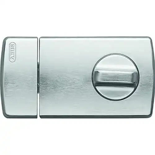 Tür-Zusatzschloss ABUS 2110 mit Drehknauf, silber, 56033